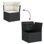 Set de muebles de jardín 5 pzas y cojines ratán sintético negro by , Garden sets - Ref: Foro24-3327255, Price: 382,38 €, Disc...