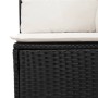 Set de muebles de jardín 5 pzas y cojines ratán sintético negro by , Garden sets - Ref: Foro24-3327255, Price: 382,38 €, Disc...