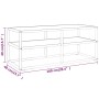 Schwarze TV-Möbel mit weißem Marmorglas 100x40x40 cm von vidaXL, TV-Möbel - Ref: Foro24-322857, Preis: 74,46 €, Rabatt: %