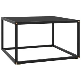Schwarzer Couchtisch mit schwarzem Glas 60x60x35 cm von vidaXL, Couchtisch - Ref: Foro24-322872, Preis: 53,74 €, Rabatt: %