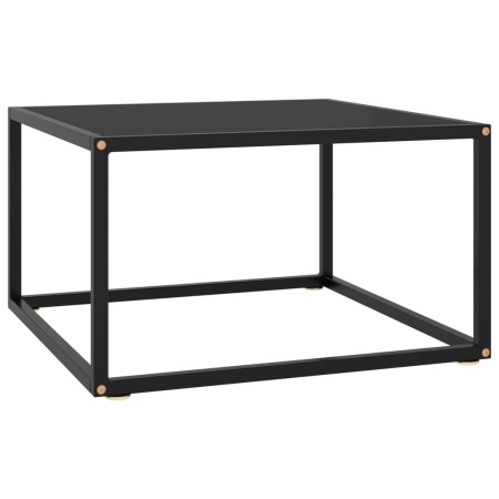 Schwarzer Couchtisch mit schwarzem Glas 60x60x35 cm von vidaXL, Couchtisch - Ref: Foro24-322872, Preis: 54,51 €, Rabatt: %