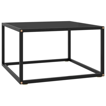 Schwarzer Couchtisch mit schwarzem Glas 60x60x35 cm von vidaXL, Couchtisch - Ref: Foro24-322872, Preis: 53,66 €, Rabatt: %