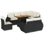 Set de sofás de jardín con cojines 9 pzas ratán sintético negro by , Garden sets - Ref: Foro24-3327276, Price: 699,34 €, Disc...