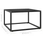 Schwarzer Couchtisch mit schwarzem Glas 60x60x35 cm von vidaXL, Couchtisch - Ref: Foro24-322872, Preis: 53,66 €, Rabatt: %