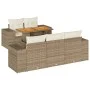 Juego de sofás jardín con cojines 6 pzas ratán sintético beige by , Garden sets - Ref: Foro24-3327327, Price: 594,96 €, Disco...