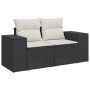 Set de sofás de jardín 6 piezas y cojines ratán sintético negro by , Garden sets - Ref: Foro24-3327325, Price: 467,16 €, Disc...