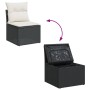 Set de sofás de jardín 6 piezas y cojines ratán sintético negro by , Garden sets - Ref: Foro24-3327325, Price: 467,16 €, Disc...