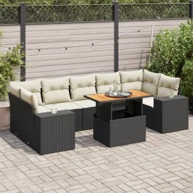 Set de sofás de jardín y cojines 8 piezas ratán sintético negro von , Gartensets - Ref: Foro24-3327346, Preis: 549,65 €, Raba...