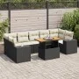 Set de sofás de jardín y cojines 8 piezas ratán sintético negro von , Gartensets - Ref: Foro24-3327346, Preis: 549,65 €, Raba...