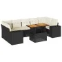 Set de sofás de jardín y cojines 8 piezas ratán sintético negro von , Gartensets - Ref: Foro24-3327346, Preis: 549,65 €, Raba...