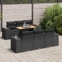Set de sofás de jardín 7 pzas con cojines ratán sintético negro de , Conjuntos de jardín - Ref: Foro24-3327331, Precio: 572,7...