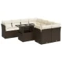 Set de sofás de jardín 9 pzas y cojines ratán sintético marrón by , Garden sets - Ref: Foro24-3326134, Price: 659,33 €, Disco...
