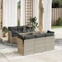 Set de sofás de jardín 6 pzas y cojines ratán sintético gris de , Conjuntos de jardín - Ref: Foro24-3326103, Precio: 511,83 €...