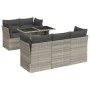 Set de sofás de jardín 6 pzas y cojines ratán sintético gris de , Conjuntos de jardín - Ref: Foro24-3326103, Precio: 511,83 €...