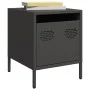 Mesitas de noche 2 uds acero negra 35x39x43,5 cm de , Mesitas de noche - Ref: Foro24-851245, Precio: 70,35 €, Descuento: %