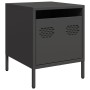 Mesitas de noche 2 uds acero negra 35x39x43,5 cm by , Nightstands - Ref: Foro24-851245, Price: 71,47 €, Discount: %
