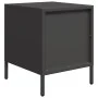 Mesitas de noche 2 uds acero negra 35x39x43,5 cm de , Mesitas de noche - Ref: Foro24-851245, Precio: 70,35 €, Descuento: %