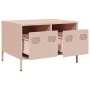 Mueble para TV acero laminado en frío rosa 68x50x43,5 cm von , TV-Möbel - Ref: Foro24-851239, Preis: 80,39 €, Rabatt: %