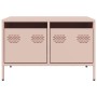 Mueble para TV acero laminado en frío rosa 68x50x43,5 cm by , TV Furniture - Ref: Foro24-851239, Price: 81,15 €, Discount: %