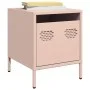 Mesitas de noche 2 unidades acero rosa 35x39x43,5 cm by , Nightstands - Ref: Foro24-851247, Price: 73,94 €, Discount: %