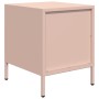 Mesitas de noche 2 unidades acero rosa 35x39x43,5 cm by , Nightstands - Ref: Foro24-851247, Price: 74,66 €, Discount: %