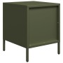 Mesitas de noche 2 unidades acero verde oliva 35x39x43,5 cm by , Nightstands - Ref: Foro24-851253, Price: 74,66 €, Discount: %