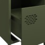 Mesitas de noche 2 unidades acero verde oliva 35x39x43,5 cm by , Nightstands - Ref: Foro24-851253, Price: 74,66 €, Discount: %