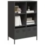 Aparador acero negro 68x39x103,5 cm de , Aparadores - Ref: Foro24-851382, Precio: 105,43 €, Descuento: %