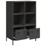 Aparador acero negro 68x39x103,5 cm de , Aparadores - Ref: Foro24-851382, Precio: 105,43 €, Descuento: %