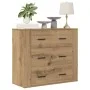 Aparador madera de ingeniería roble artisan 80x33x70 cm by , Sideboards - Ref: Foro24-857086, Price: 113,38 €, Discount: %