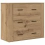 Aparador madera de ingeniería roble artisan 80x33x70 cm by , Sideboards - Ref: Foro24-857086, Price: 113,38 €, Discount: %