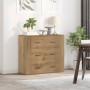 Aparador madera de ingeniería roble artisan 80x33x70 cm von , Sideboards - Ref: Foro24-857086, Preis: 115,40 €, Rabatt: %