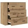 Aparador madera de ingeniería roble artisan 80x33x70 cm by , Sideboards - Ref: Foro24-857086, Price: 113,38 €, Discount: %