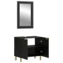 Juego de muebles de baño 2 pzas madera contrachapada negro de , Muebles de baño - Ref: Foro24-3309994, Precio: 150,39 €, Desc...