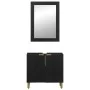 Juego de muebles de baño 2 pzas madera contrachapada negro de , Muebles de baño - Ref: Foro24-3309994, Precio: 150,39 €, Desc...