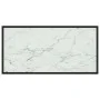 Black coffee table with white marble glass 100x50x35 cm by vidaXL, Coffee table - Ref: Foro24-322881, Price: 79,22 €, Discoun...