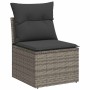Set de sofás de jardín 7 pzas con cojines ratán sintético gris by , Garden sets - Ref: Foro24-3327000, Price: 513,46 €, Disco...