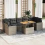 Set de sofás de jardín y cojines 8 piezas ratán sintético gris by , Garden sets - Ref: Foro24-3327014, Price: 544,81 €, Disco...