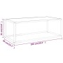 Schwarzer Couchtisch mit weißem Marmorglas 100x50x35 cm von vidaXL, Couchtisch - Ref: Foro24-322881, Preis: 80,63 €, Rabatt: %