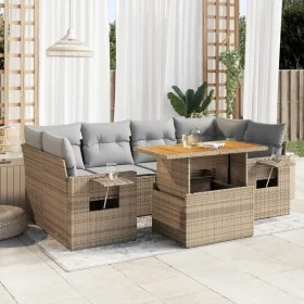 Set sofás de jardín 7 piezas y cojines ratán sintético beige von , Gartensets - Ref: Foro24-3327118, Preis: 529,69 €, Rabatt: %