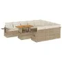 Set de sofás de jardín 11pzas con cojines ratán sintético beige by , Garden sets - Ref: Foro24-3327201, Price: 882,72 €, Disc...