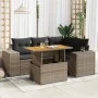 Juego de sofás jardín con cojines 5 pzas ratán sintético gris by , Garden sets - Ref: Foro24-3327371, Price: 386,64 €, Discou...