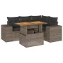 Juego de sofás jardín con cojines 5 pzas ratán sintético gris by , Garden sets - Ref: Foro24-3327371, Price: 386,64 €, Discou...