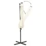 Sombrilla voladiza con poste y luces LED 300 cm arena de vidaXL, Sombrillas - Ref: Foro24-312336, Precio: 117,52 €, Descuento: %