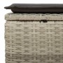 Set de sofás de jardín 7 pzas con cojines ratán PE gris claro von , Gartensets - Ref: Foro24-3325308, Preis: 465,16 €, Rabatt: %