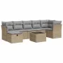 Set de sofás de jardín y cojines 8 piezas ratán sintético beige von , Gartensets - Ref: Foro24-3325315, Preis: 491,85 €, Raba...
