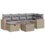 Set sofás de jardín 7 piezas y cojines ratán sintético beige von , Gartensets - Ref: Foro24-3325395, Preis: 490,00 €, Rabatt: %