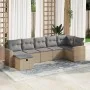 Set sofás de jardín 7 piezas y cojines ratán sintético beige von , Gartensets - Ref: Foro24-3325405, Preis: 475,54 €, Rabatt: %
