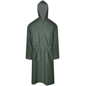 Chubasquero impermeable largo con capucha talla L verde von , wasserdichte Anzüge - Ref: Foro24-130773, Preis: 16,71 €, Rabat...