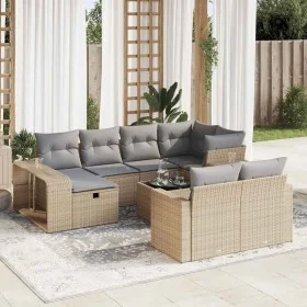 Set de sofás de jardín 11pzas con cojines ratán sintético beige von , Gartensets - Ref: Foro24-3326073, Preis: 631,47 €, Raba...